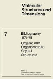 book Bibliography 1974–75 Organic and Organometallic Crystal Structures