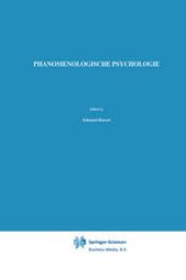 book Phänomenologische Psychologie: Vorlesungen Sommersemester 1925