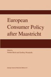 book European Consumer Policy after Maastricht