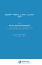 book Climatic Change at High Elevation Sites