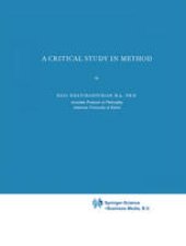 book A Critical Study in Method