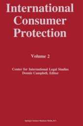 book International Consumer Protection: Volume 2