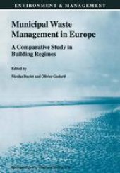 book Municipal Waste Management in Europe: A Comparative Study in Building Regimes