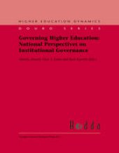 book Governing Higher Education: National Perspectives on Institutional Governance