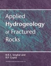 book Applied Hydrogeology of Fractured Rocks