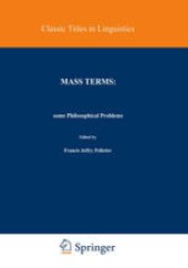 book Mass Terms: Some Philosophical Problems