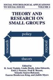 book Theory and Research on Small Groups