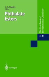book Series Anthropogenic Compounds: Phtalate Esters