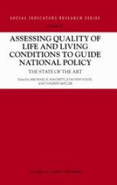 book Assessing Quality of Life and Living Conditions to Guide National Policy: The State of the Art