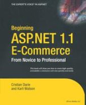 book Beginning ASP.NET 1.1 E-Commerce: From Novice to Professional