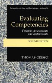 book Evaluating Competencies: Forensic Assessments and Instruments