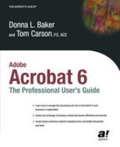 book Adobe Acrobat 6: The Professional User’s Guide