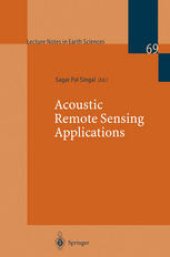 book Acoustic Remote Sensing Applications