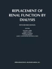 book Replacement of Renal Function by Dialysis