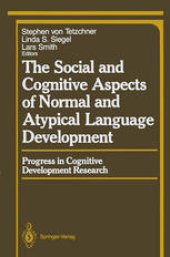 book The Social and Cognitive Aspects of Normal and Atypical Language Development