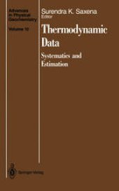 book Thermodynamic Data: Systematics and Estimation