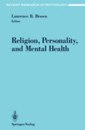 book Religion, Personality, and Mental Health