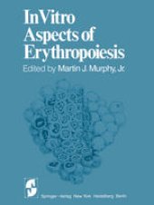 book In Vitro Aspects of Erythropoiesis