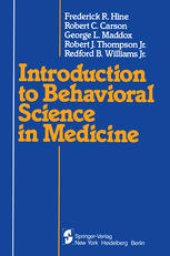 book Introduction to Behavioral Science in Medicine
