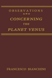 book Observations Concerning the Planet Venus