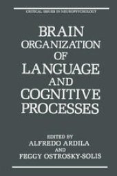 book Brain Organization of Language and Cognitive Processes