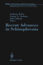 book Recent Advances in Schizophrenia