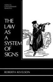 book The Law as a System of Signs