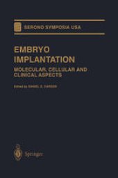 book Embryo Implantation: Molecular, Cellular and Clinical Aspects