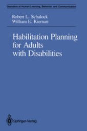 book Habilitation Planning for Adults with Disabilities