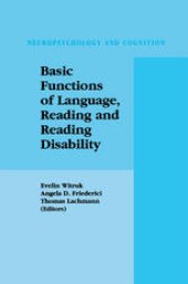 book Basic Functions of Language, Reading and Reading Disability