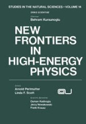 book New Frontiers in High-Energy Physics