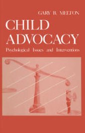 book Child Advocacy: Psychological Issues and Interventions