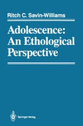 book Adolescence: An Ethological Perspective