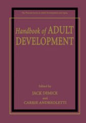 book Handbook of Adult Development