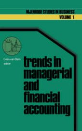 book Trends in managerial and financial accounting: Income determination and financial reporting