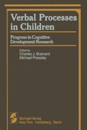 book Verbal Processes in Children: Progress in Cognitive Development Research