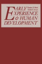 book Early Experience and Human Development