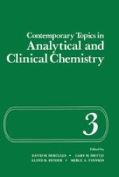 book Contemporary Topics in Analytical and Clinical Chemistry: Volume 3