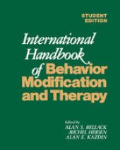 book International Handbook of Behavior Modification and Therapy