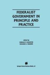 book Federalist Government in Principle and Practice