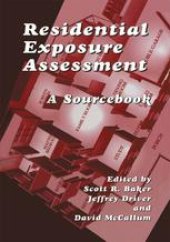 book Residential Exposure Assessment: A Sourcebook