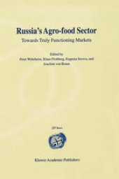 book Russia’s Agro-Food Sector: Towards Truly Functioning Markets