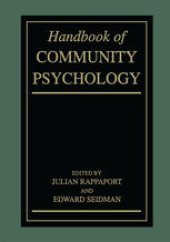 book Handbook of Community Psychology