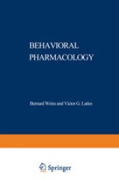 book Behavioral Pharmacology: The Current Status