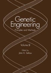 book Genetic Engineering: Principles and Methods Volume 9