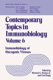 book Contemporary Topics in Immunobiology: Immunobiology of Oncogenic Viruses