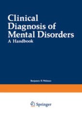 book Clinical Diagnosis of Mental Disorders: A Handbook