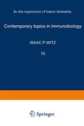 book In Situ Expression of Tumor Immunity