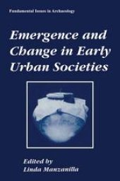 book Emergence and Change in Early Urban Societies