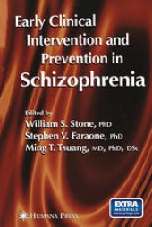 book Early Clinical Intervention and Prevention in Schizophrenia